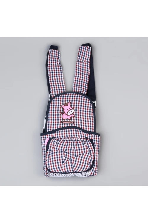 حمالة أطفال قابلة للتعديل مزينة بطبعات كاروهات