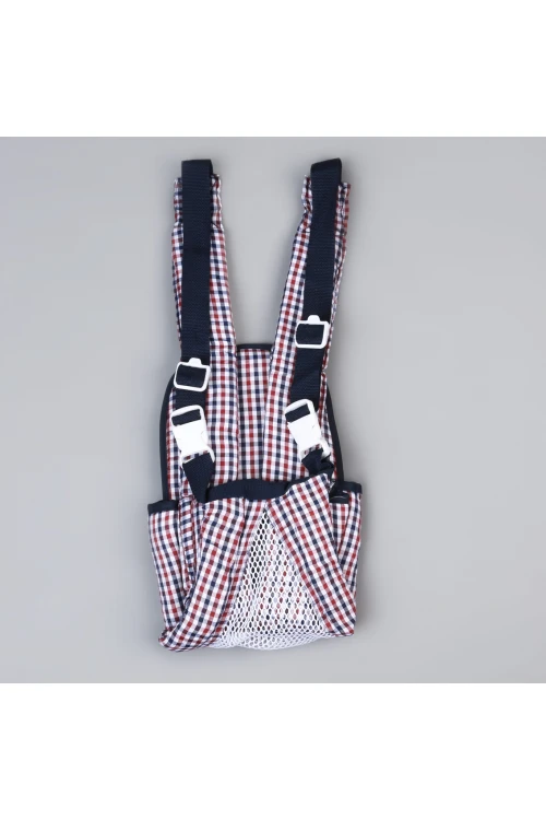 حمالة أطفال قابلة للتعديل مزينة بطبعات كاروهات