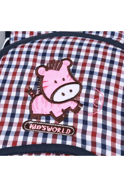 حمالة أطفال قابلة للتعديل مزينة بطبعات كاروهات