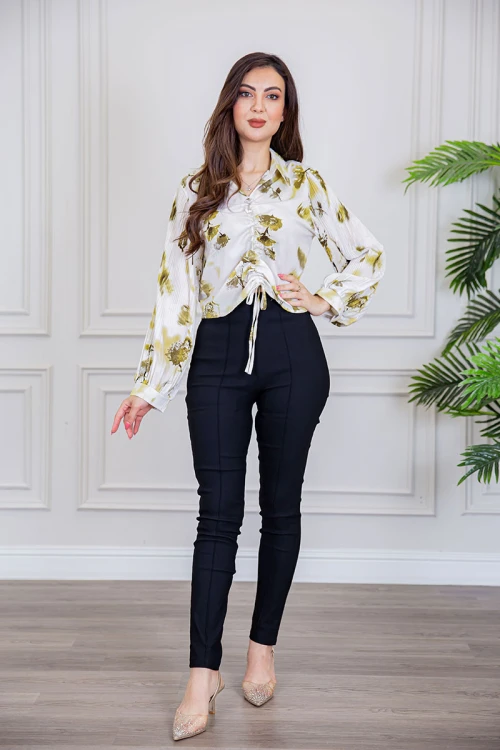 بنطلون نسائي طويل لون أسود