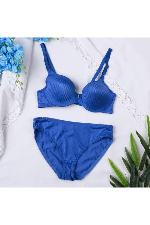 طقم ملابس داخلية بازر الملمس - قطعتين