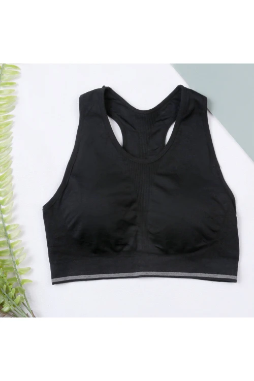 صدرية سبورت سادة بحمالات عريضة