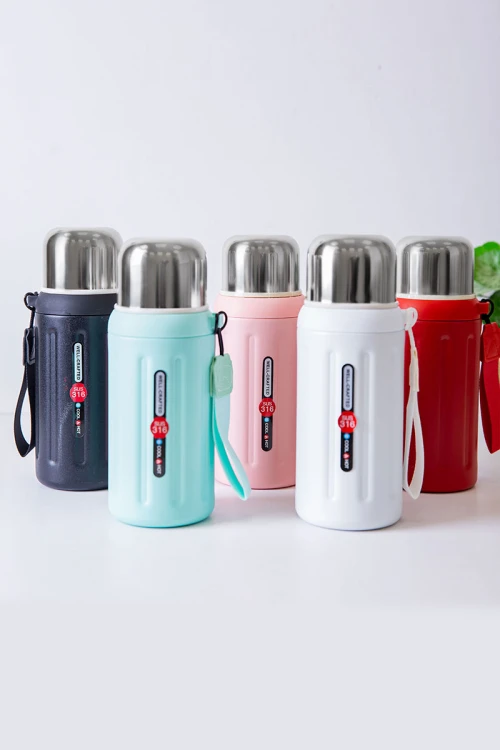 زمزمية مدرسية متعددة الألوان حافظة للحرارة و البرودة