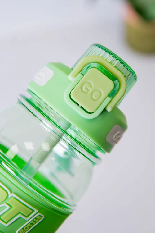 زمزمية مدرسية متعددة الألوان مشروب بارد بلاستيك شفاف