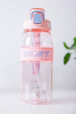 زمزمية مدرسية متعددة الألوان مشروب بارد بلاستيك شفاف