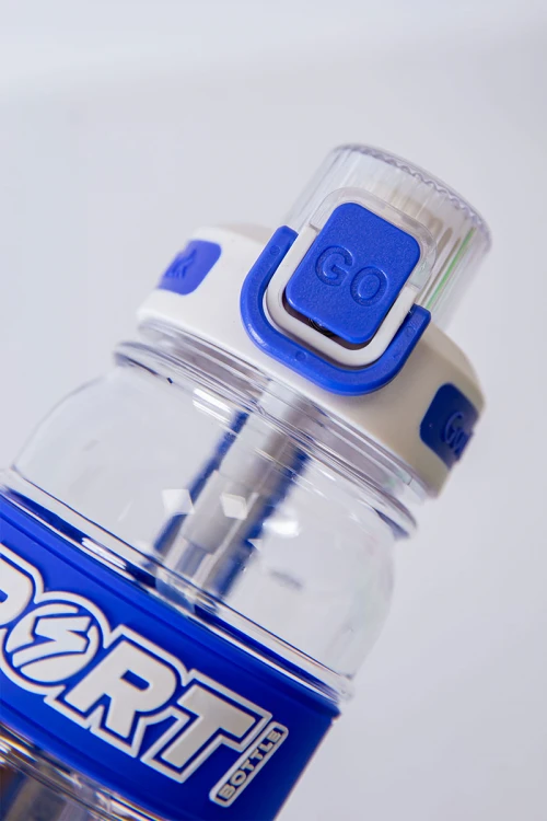 زمزمية مدرسية متعددة الألوان مشروب بارد بلاستيك شفاف