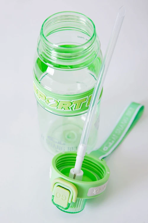 زمزمية مدرسية متعددة الألوان مشروب بارد بلاستيك شفاف