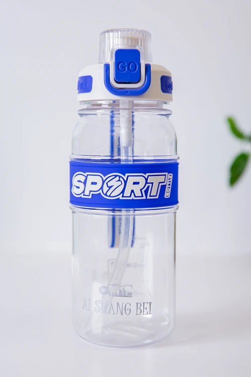 زمزمية مدرسية متعددة الألوان مشروب بارد بلاستيك شفاف