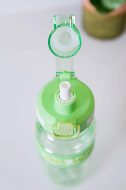 زمزمية مدرسية متعددة الألوان مشروب بارد بلاستيك شفاف