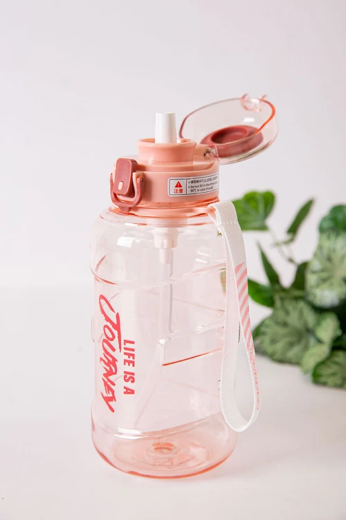 زمزمية مدرسية متعددة الألوان مشروب بارد بلاستيك شفاف