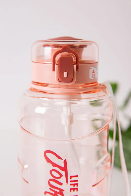 زمزمية مدرسية متعددة الألوان مشروب بارد بلاستيك شفاف