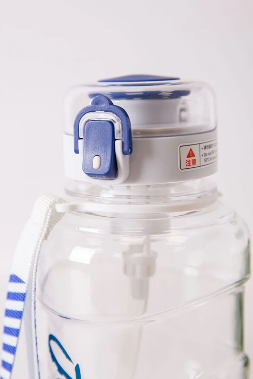 زمزمية مدرسية متعددة الألوان مشروب بارد بلاستيك شفاف