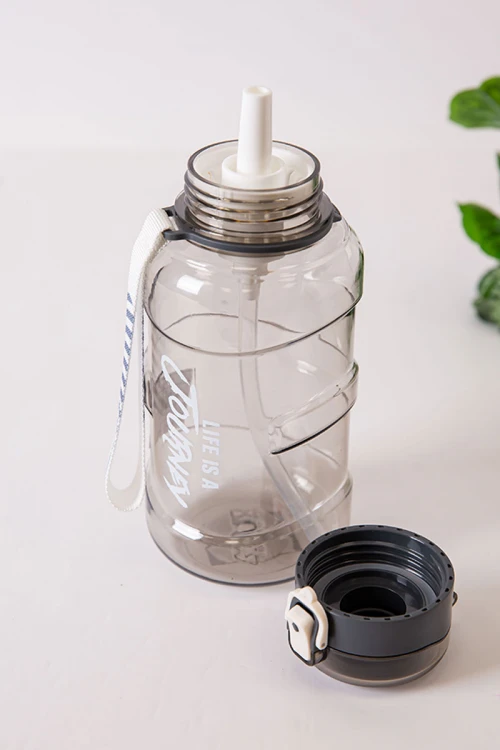 زمزمية مدرسية متعددة الألوان مشروب بارد بلاستيك شفاف