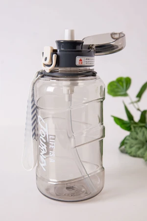 زمزمية مدرسية متعددة الألوان مشروب بارد بلاستيك شفاف