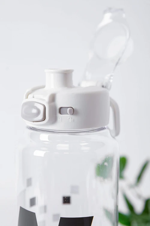 زمزمية مدرسية متعددة الألوان مشروب بارد بلاستيك شفاف