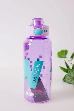 زمزمية مدرسية متعددة الألوان مشروب بارد بلاستيك شفاف