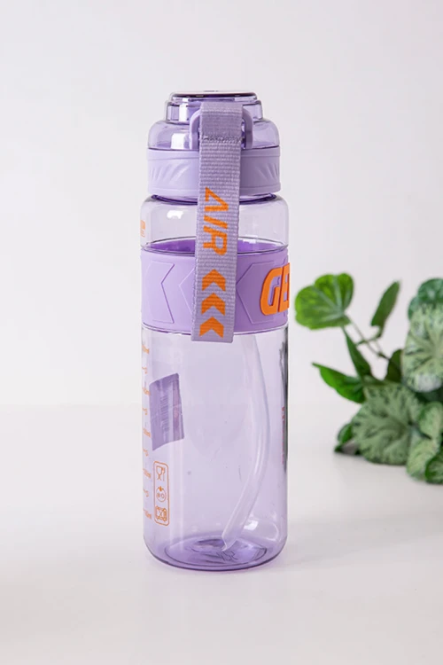 زمزمية مدرسية متعددة الألوان مشروب بارد بلاستيك شفاف