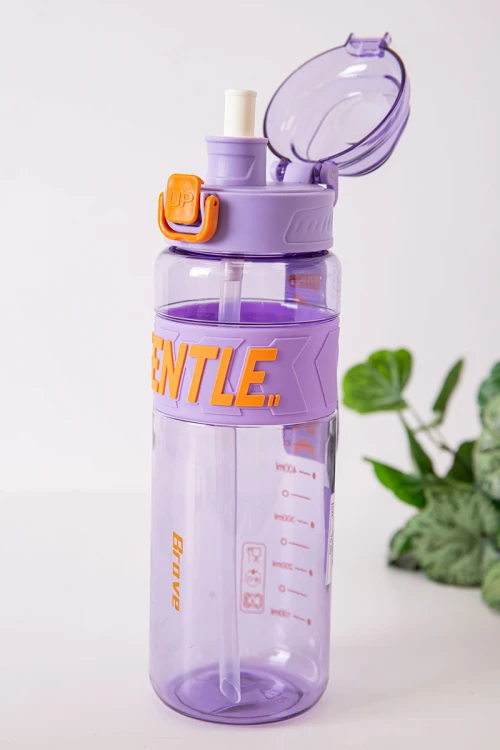 زمزمية مدرسية متعددة الألوان مشروب بارد بلاستيك شفاف