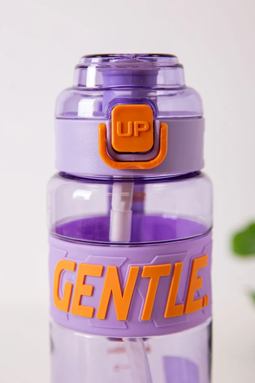 زمزمية مدرسية متعددة الألوان مشروب بارد بلاستيك شفاف