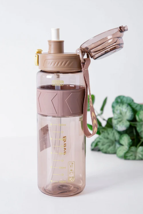 زمزمية مدرسية متعددة الألوان مشروب بارد بلاستيك شفاف