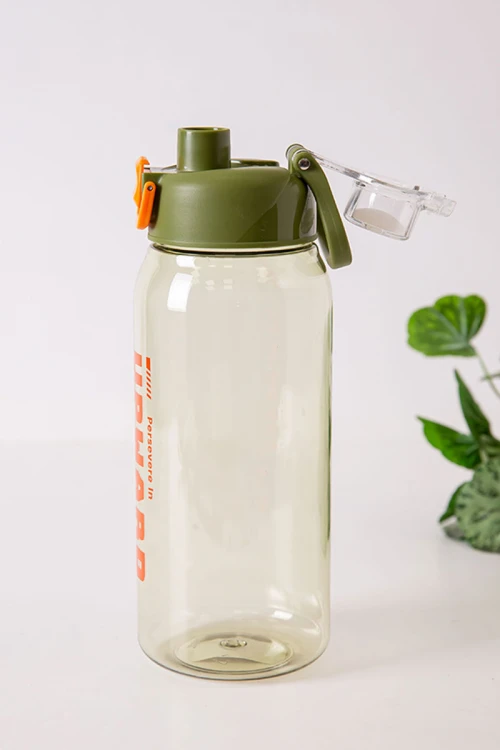 زمزمية مدرسية متعددة الألوان مشروب بارد بلاستيك شفاف