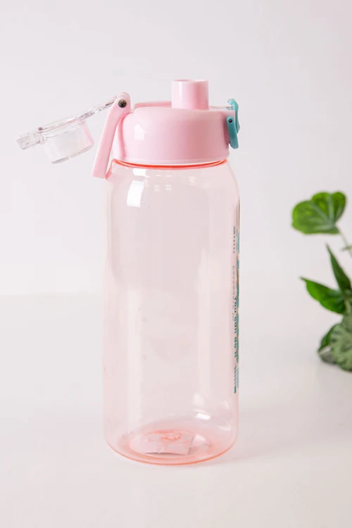 زمزمية مدرسية متعددة الألوان مشروب بارد بلاستيك شفاف