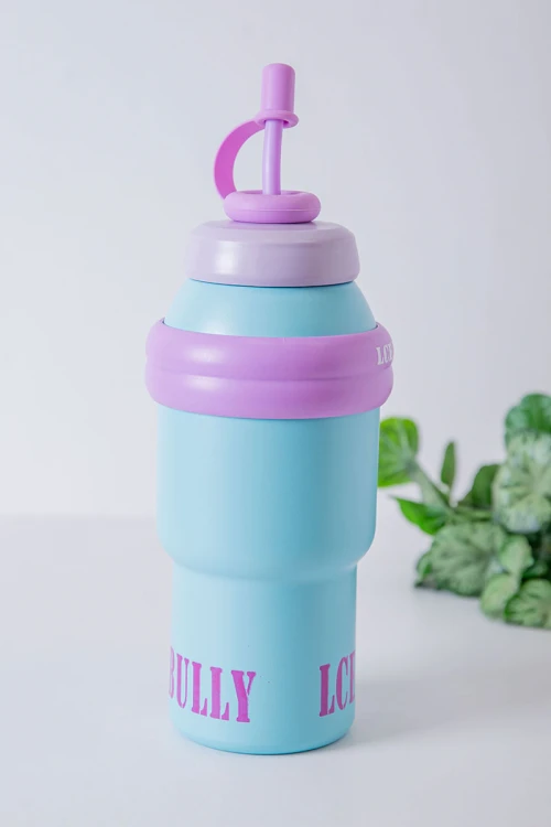 زمزمية مدرسية متعددة الألوان مشروب بارد بلاستيك