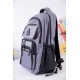 شنطة ظهر مدرسية ولادي لون رصاصي بجيوب متعددة