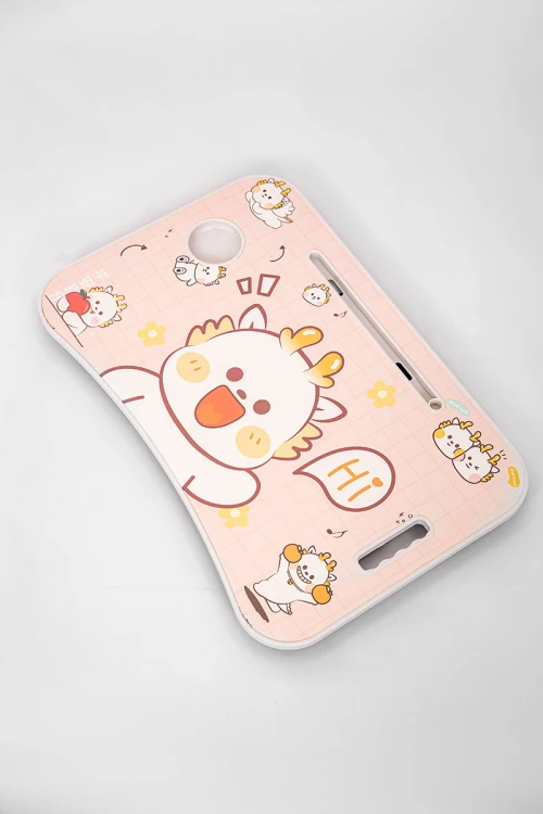 طاولة مدرسية متعددة الألوان مزينة برسومات كرتونية قابلة للطي