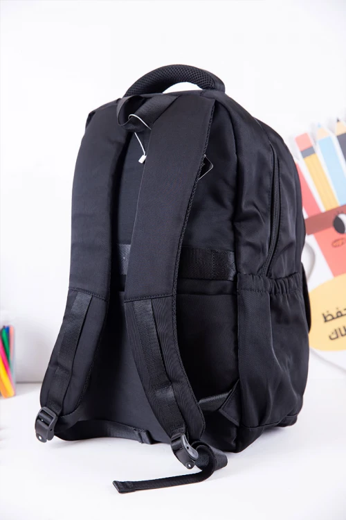 شنطة ظهر مدرسية متعددة الألوان بجيوب متعددة مع مقلمة