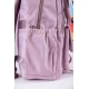 شنطة ظهر مدرسية متعددة الألوان بجيوب متعددة مع مقلمة