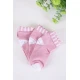 جوارب بناتي لون وردي و أبيض 3 حبات