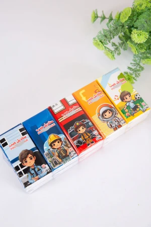 مناديل أطفال ولادي مزينة برسومات كرتونية 10 حبات