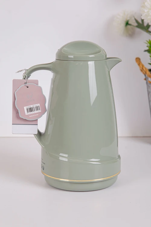 ترمس للقهوة أو الشاي لون تفاحي حافظ للحرارة و البرودة بسعة 1 لتر