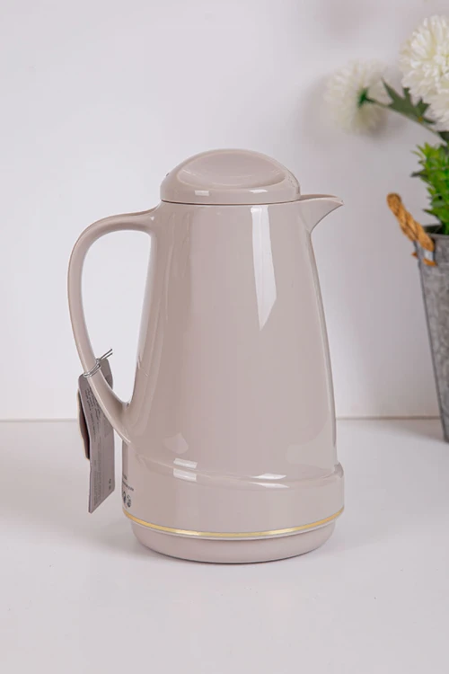 ترمس للقهوة أو الشاي لون لحمي حافظ للحرارة و البرودة بسعة 1 لتر