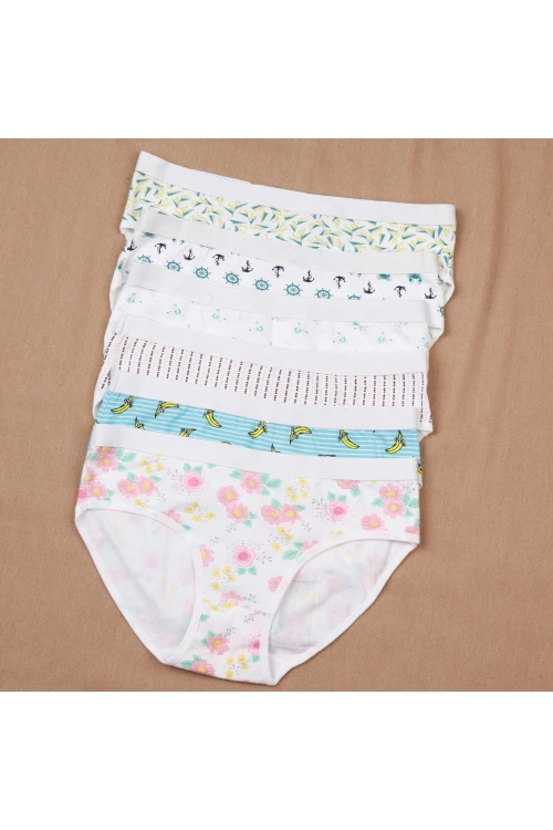 طقم سراويل داخلية متعدد الالوان - 6 قطع