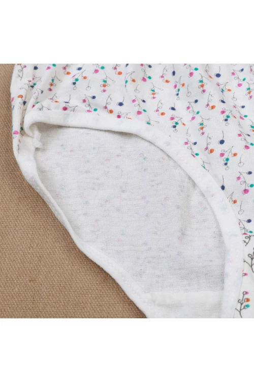 مجموعة سراويل داخلية مزخرفة - 3 قطع