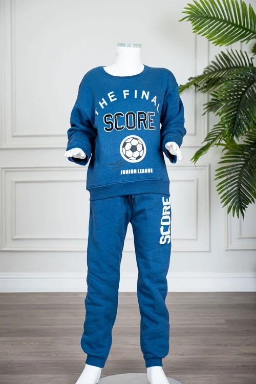 طقم-قطعتين-ولادي-شتوي-لون-أزرق-مزين-بكتابات-و-رسومات