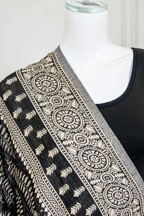 شال كشميري نسائي متعدد الألوان بنقوش ملونة