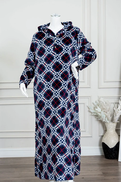 قميص-نسائي-طويل-شتوي-متعدد-الألوان-مع-تداخلات-بأشكال-