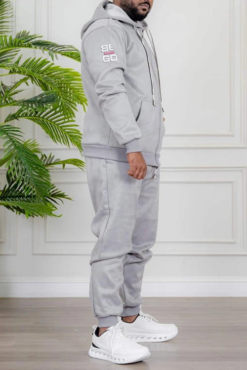 طقم-رجالي-شتوي-قطعتين-لون-رمادي-ببلوفر-هودي-قبعة-متصلة-