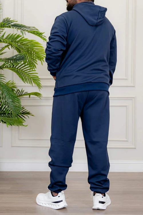 طقم-رجالي-شتوي-قطعتين-لون-كحلي-ببلوفر-هودي-قبعة-متصلة-برباط-و-بسحاب