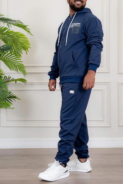 طقم-رجالي-شتوي-قطعتين-لون-كحلي-ببلوفر-هودي-قبعة-متصلة-برباط-و-بسحاب