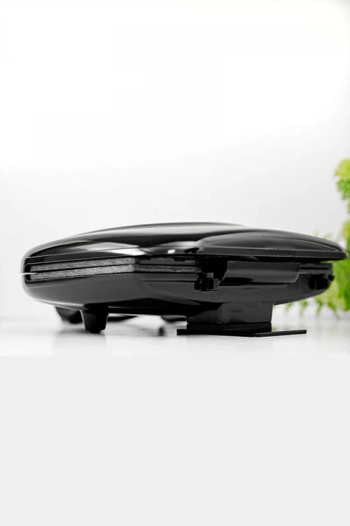 سخان ساندويتشات كهربائي لون أسود مكون من ألواح مسطرة غير لاصقة بقوة 750 واط