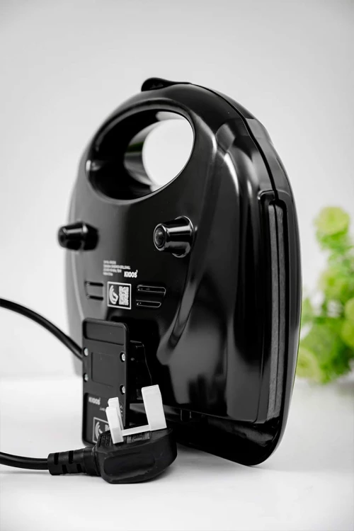 سخان ساندويتشات كهربائي لون أسود مكون من ألواح مسطرة غير لاصقة بقوة 750 واط