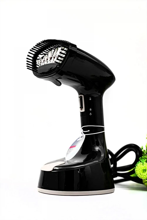 مكواة ملابس بخار يدوية لون أسود بقوة 1470 واط