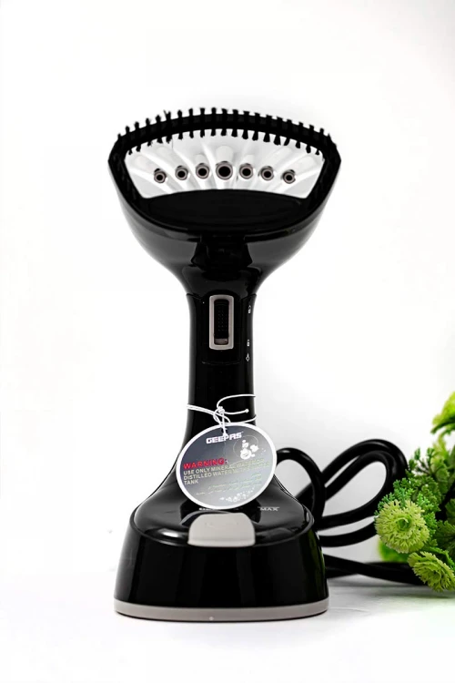 مكواة ملابس بخار يدوية لون أسود بقوة 1470 واط