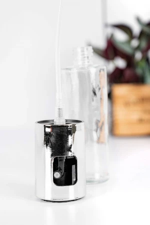 بخاخ زيت طعام بسعة 100 مل مصنوع من الفولاذ المقاوم للصدأ و الزجاج 