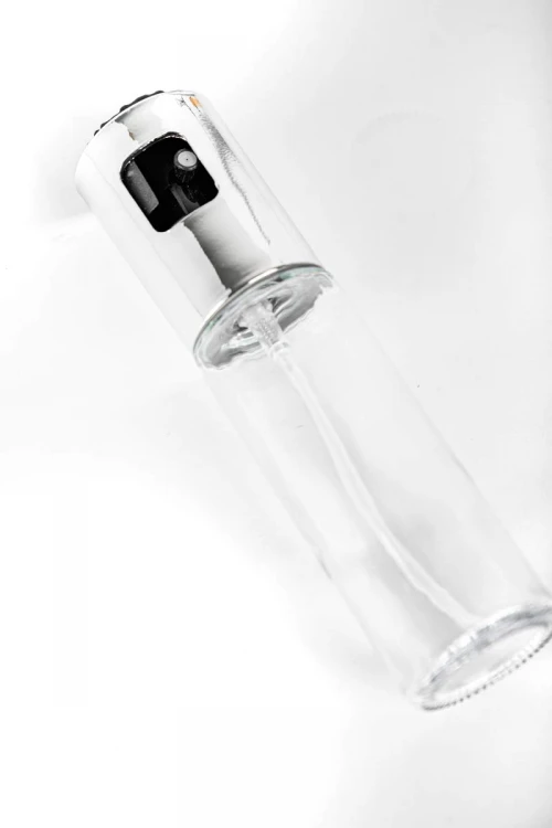 بخاخ زيت طعام بسعة 100 مل مصنوع من الفولاذ المقاوم للصدأ و الزجاج