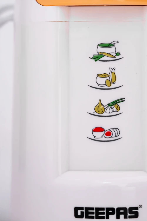 فرامة طعام كهربائية متنقلة بوعاء شفاف وشفرات فولاذية